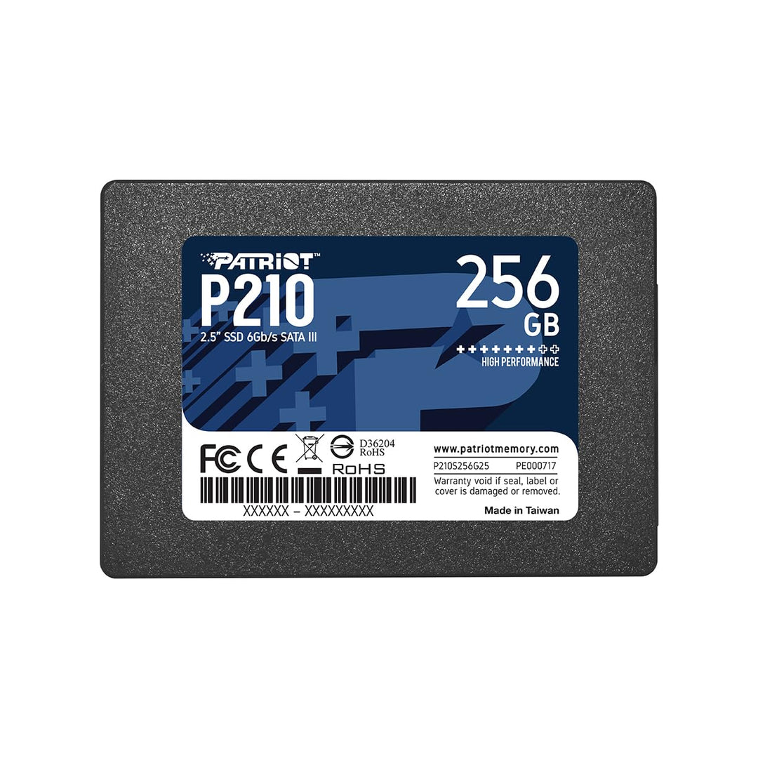 Patriot P210 Interne Solid State Drive 256GB SSD SATA 3 2,5 Zoll, 256GB