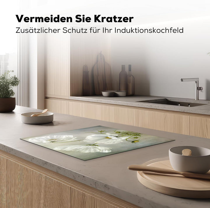 KitchenYeah© Herdabdeckplatte Einteilig Küche Ceranfeld Abdeckplatte Cerankochfeld Abdeckung Indukti