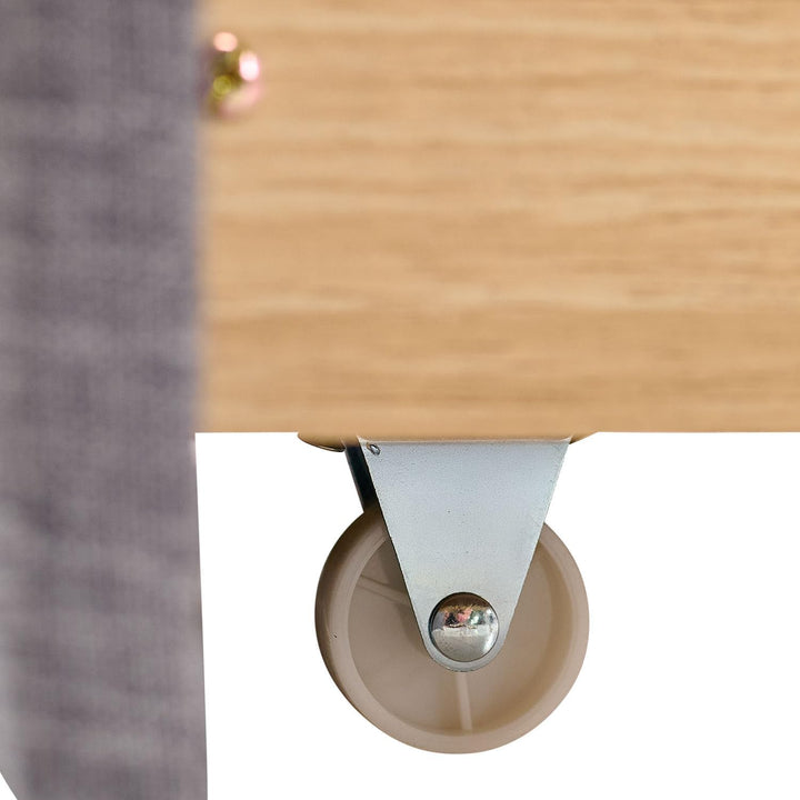 Homestyle4u 1916, Bettkasten Aufbewahrung mit Rollen, Bett Schublade 2er Set, Bettauszug Grau