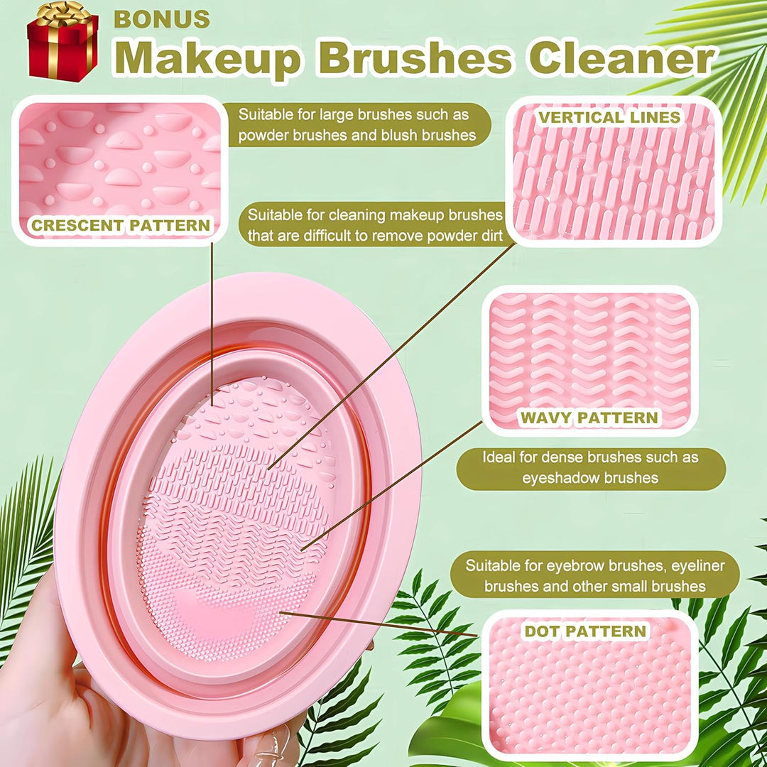 Make up Organizer 360° Drehbar, Grosser Bad Kosmetik Organizer mit Aufbewahrungsbox für Schminktisch