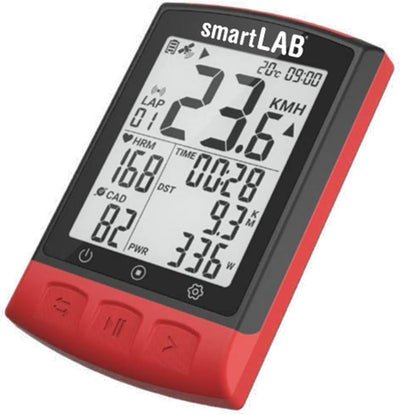 smartLAB bike2 smarte GPS-Fahrradcomputer mit ANT+ & Bluetooth für Radsport | 2,3 Zoll entspiegelte