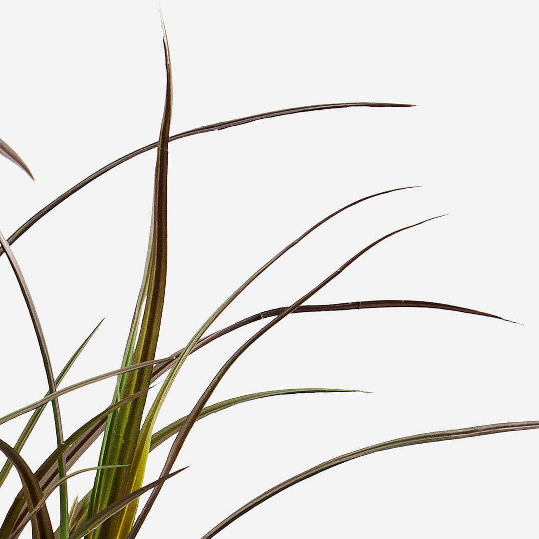 artplants.de Kunst Schilfgras HANNI auf Steckstab, grün-rot, 80cm - Kunstgras - künstlicher Grasbusc