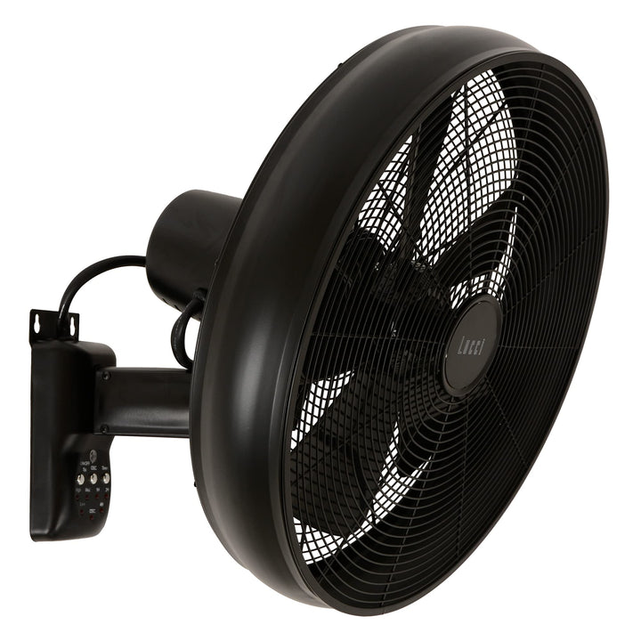 LUCCI AIR Breeze Wandventilator mit Fernbedienung, Stahl,