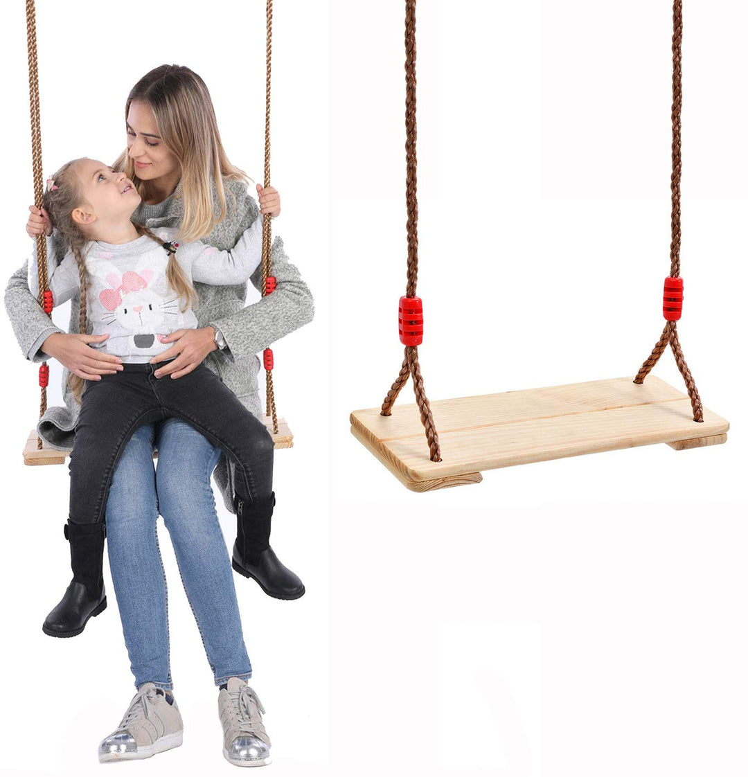 Huike Holz Schaukelsitz Erwachsene Schaukel Kinderschaukel Garten Brettschaukel für Outdoor &amp; Indoor