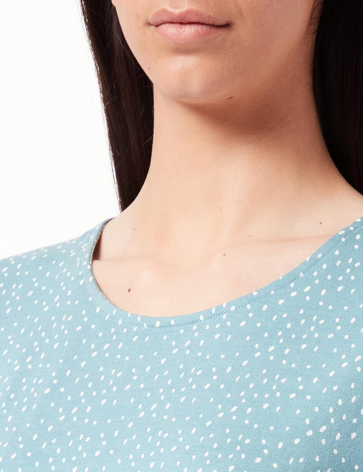 Schiesser Damen Schlafanzug Kurz Pyjamaset 38 Blaugrau (I), 38 Blaugrau (I)