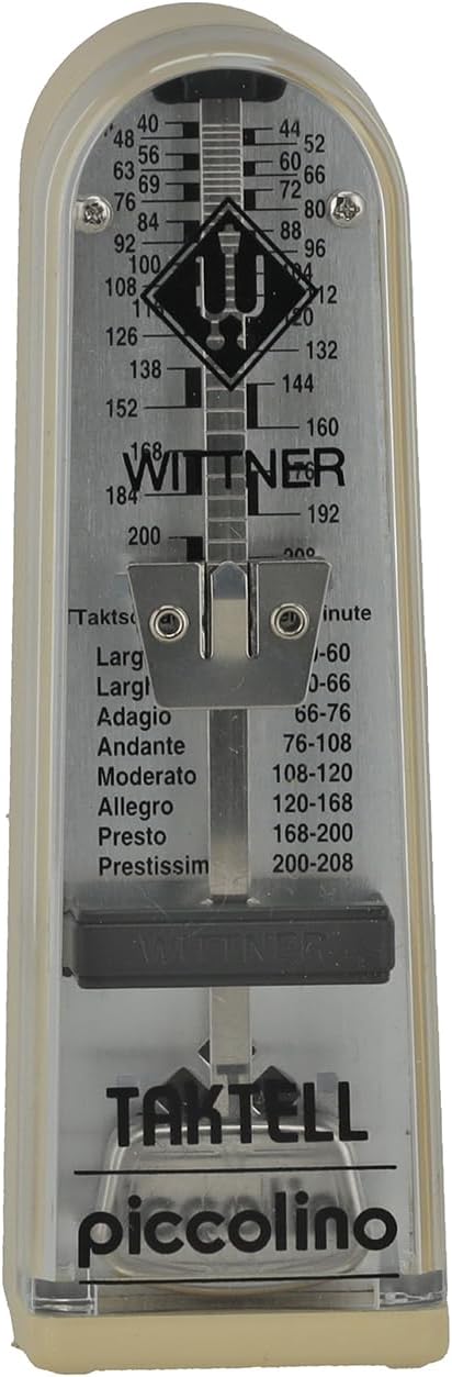 Wittner Metronom 890121 Kunststoffgehäuse ohne Glocke Taktell Piccolino elfenbein, elfenbein