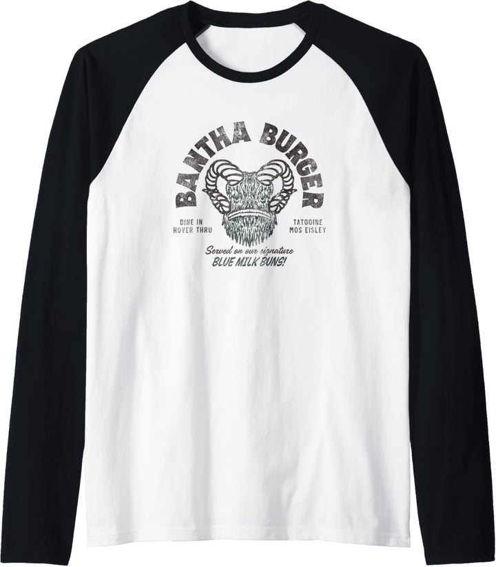 Star Wars Bantha Burger Black Raglan