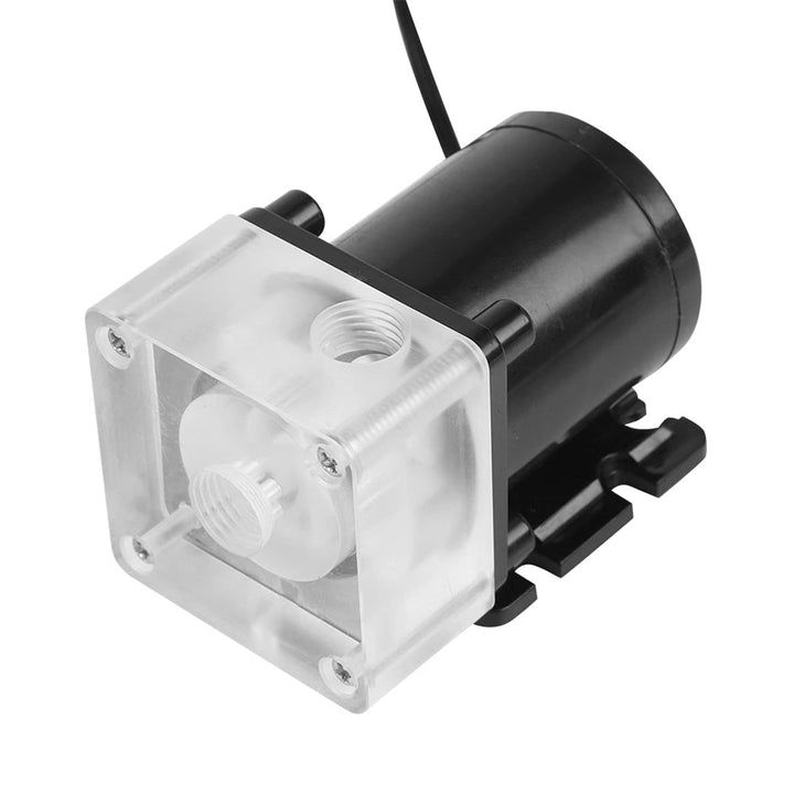 Wasserkühlpumpe, G1/4" Gewinde CPU Wasserpumpe Geräuschloses Computer Wasserkühlsystem Pumpe mit 4 M