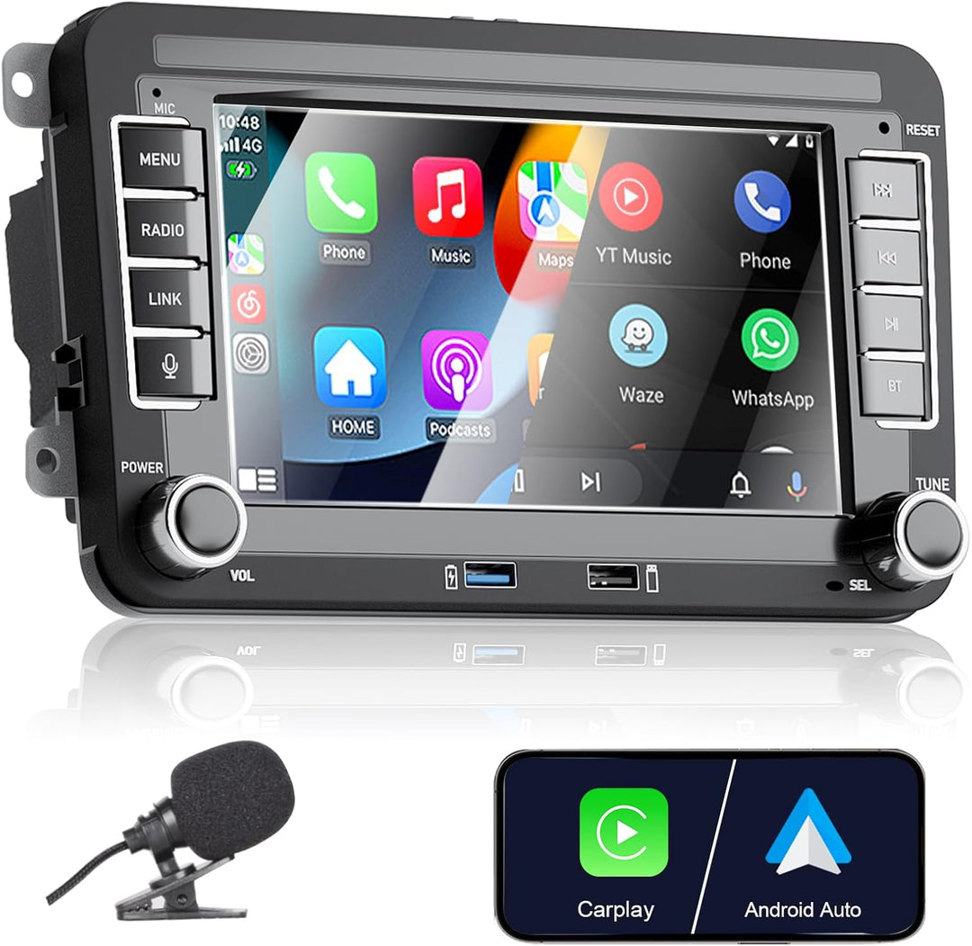 Wireless Carplay Autoradio für VW Golf 5 6 Polo T5 Tiguan Skoda Passat Jetta Caddy B6 B7 Touran Andr