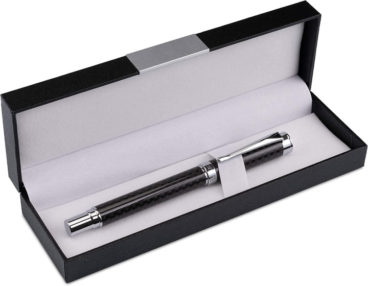 Hörner ONE - Hochwertiger Füllfederhalter aus Carbon I Premium Geschenkbox I Tinte in Schwarz I Luxu
