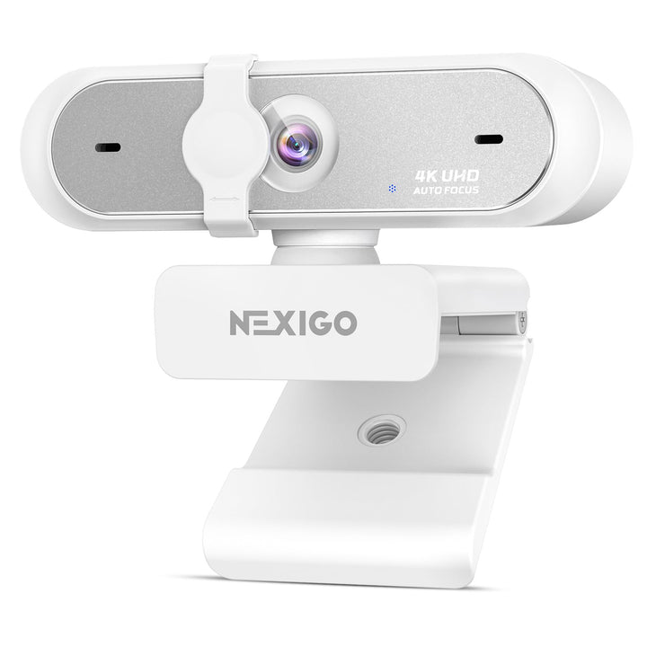 NexiGo N660P Pro 4K Webcam mit Verzerrungsfreier Linse, 1080P 60 FPS Autofokus, 3DNR, Geräuschunterd