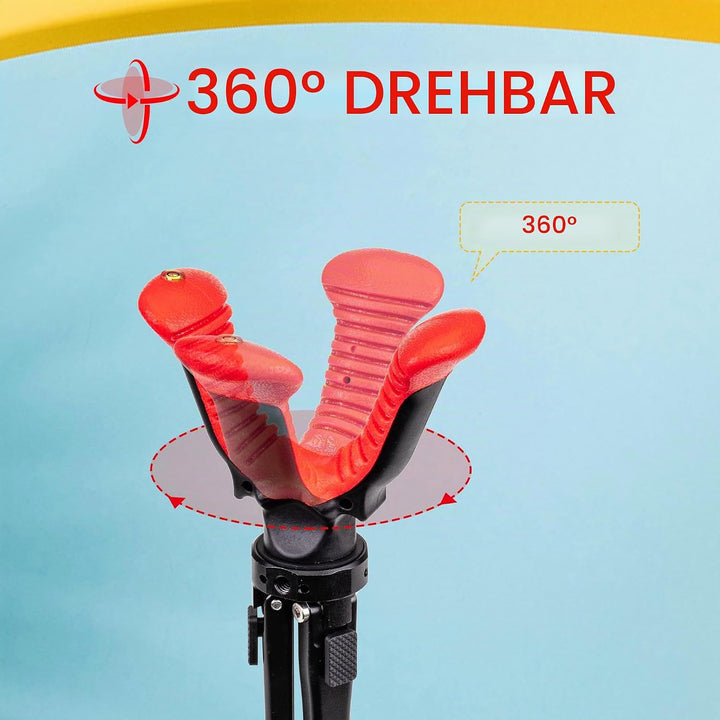 Zeadio Kamerastativ-Auflage, 2,4-6,6 Zoll (6,1-16,8 cm) höhenverstellbare Stativhalterung mit 360-Gr