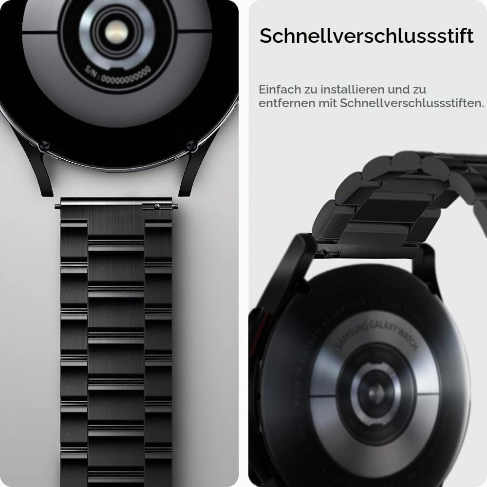 Spigen Modern Fit Armband kompatibel mit Galaxy Watch 6 Classic 47/43mm | 6 44/40mm | 5 Pro 45mm | 5