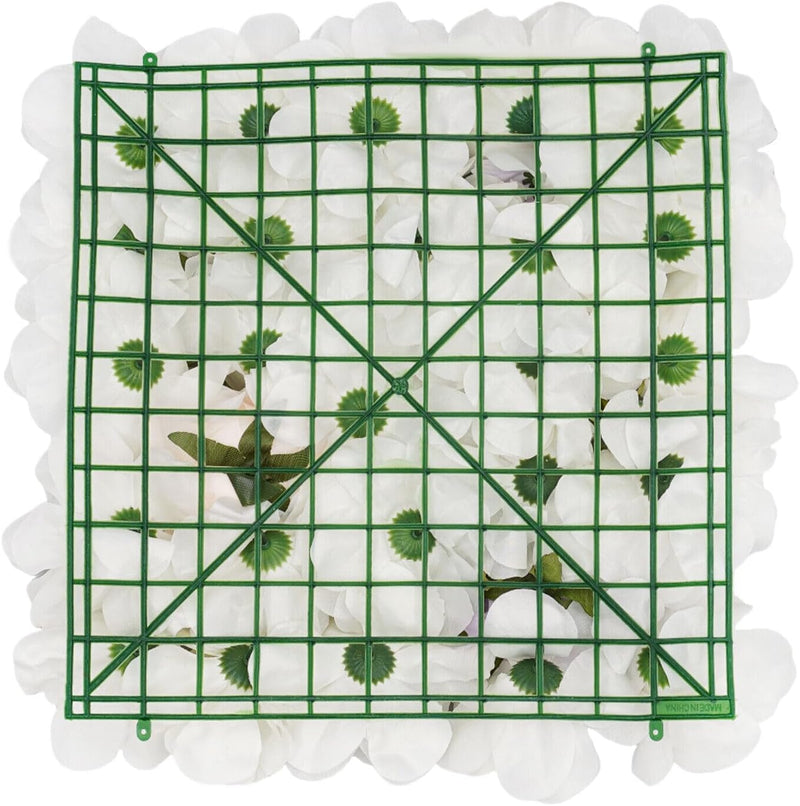 SABUIDDS 6 Stück Künstliche Blumenwand künstliche Blumen, 38×38cm, Dahlie, Champagnerrose und Chrysa