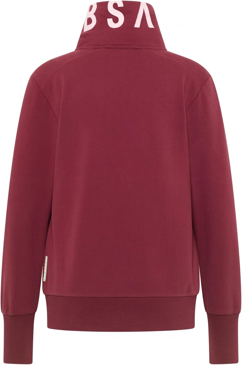 Elbsand Alvis Damen Sweatjacke mit hohem Kragen, Zip-Jacke, Reissverschluss, Regular Fit M Ruby, M R
