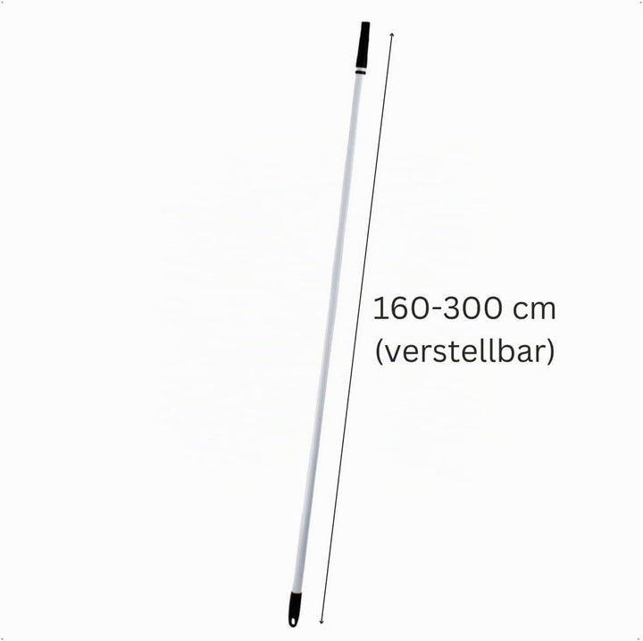 Rekord Teleskopstiel aus Stahl, Länge: 160 bis 300 cm (ausziehbar), inkl. Aufhängeloch, leichte Mont