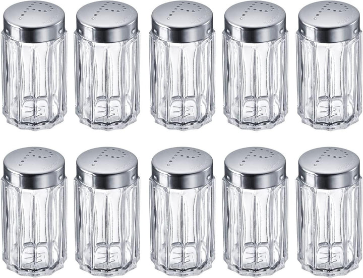 Westmark Pfefferstreuer, 10 Stück, Fassungsvermögen: je 50 ml, Glas/Rostfreier Edelstahl, Traditione