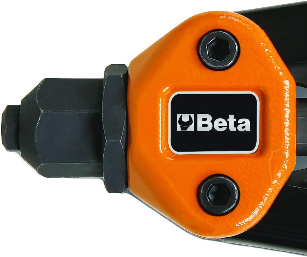 Beta 1740 B330 Handnietzange, hochwertiges Werkstatt Zubehör (Werkzeug mit 5 auswechselbaren Mundstü
