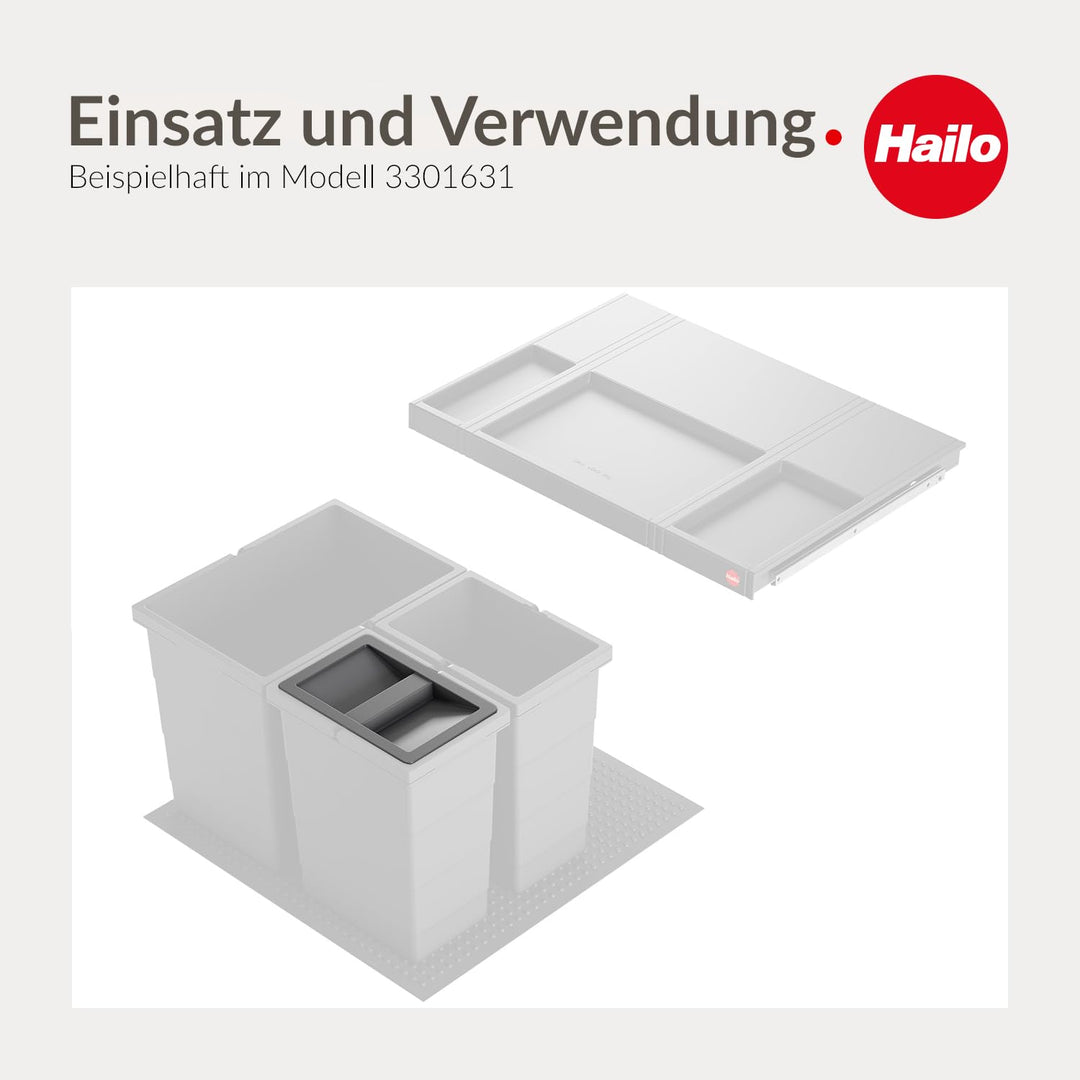 Hailo Eimerdeckel 1129979 | Deckel für Abfalleimer, passend Abfallsammler Modelle Allegro, Cargo, Ra