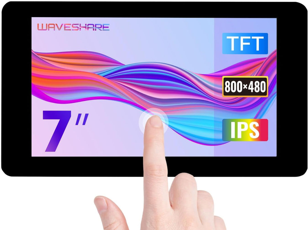 Waveshare 7inch Capacitive Touch Display for Raspberry Pi 800×480 Resolution with DSI Interface