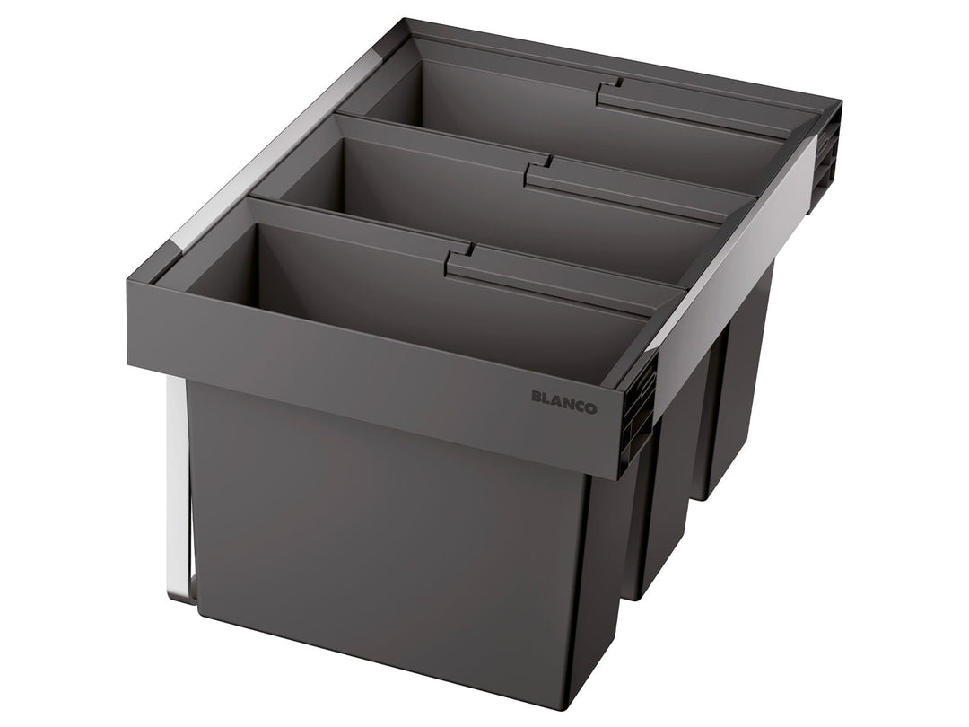 BLANCO FLEXON II low 60/3 | Abfall Müllsystem | für 60 cm breite Unterschränke | System zum Einbau i