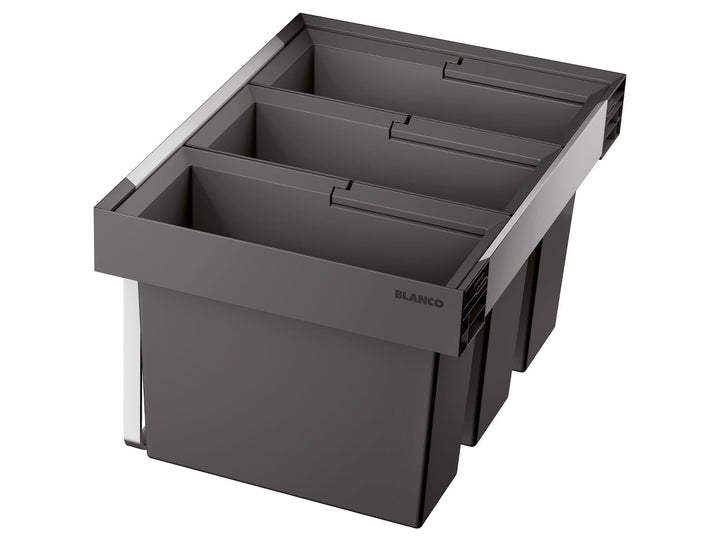 BLANCO FLEXON II low 60/3 | Abfall Müllsystem | für 60 cm breite Unterschränke | System zum Einbau i