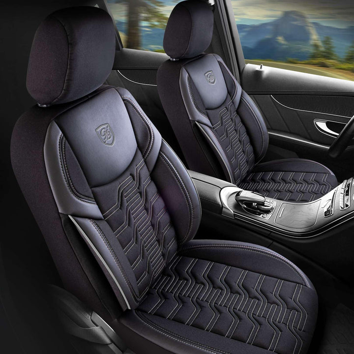 Autositzbezüge Universal – Premium Autozubehör Innenraum für PKW & SUV – Jacquard Sitzauflage, Autos