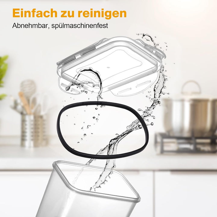 YASHE 24 Stück Vorratsdosen mit Deckel, Luftdicht Vorratsdosen Set, Kunststoff BPA-freie, Frischhalt