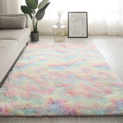 Shaggy Teppich Hochflor, Moderne Flauschig Langflor Soft Area Rug Anti-Rutsch Unterseite Pflegeleich