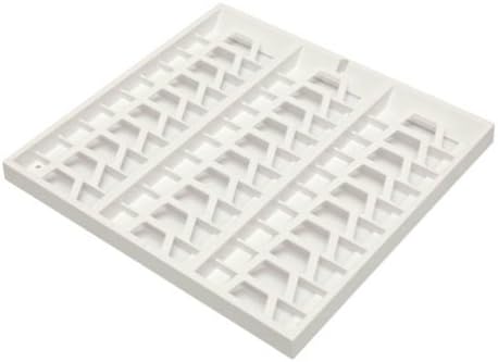 SCM PC-Card GmbH Kartenhalter/Wandhalter für 30 Mitarbeiterkarten Weiss - ideal für Zeiterfassung/Ti