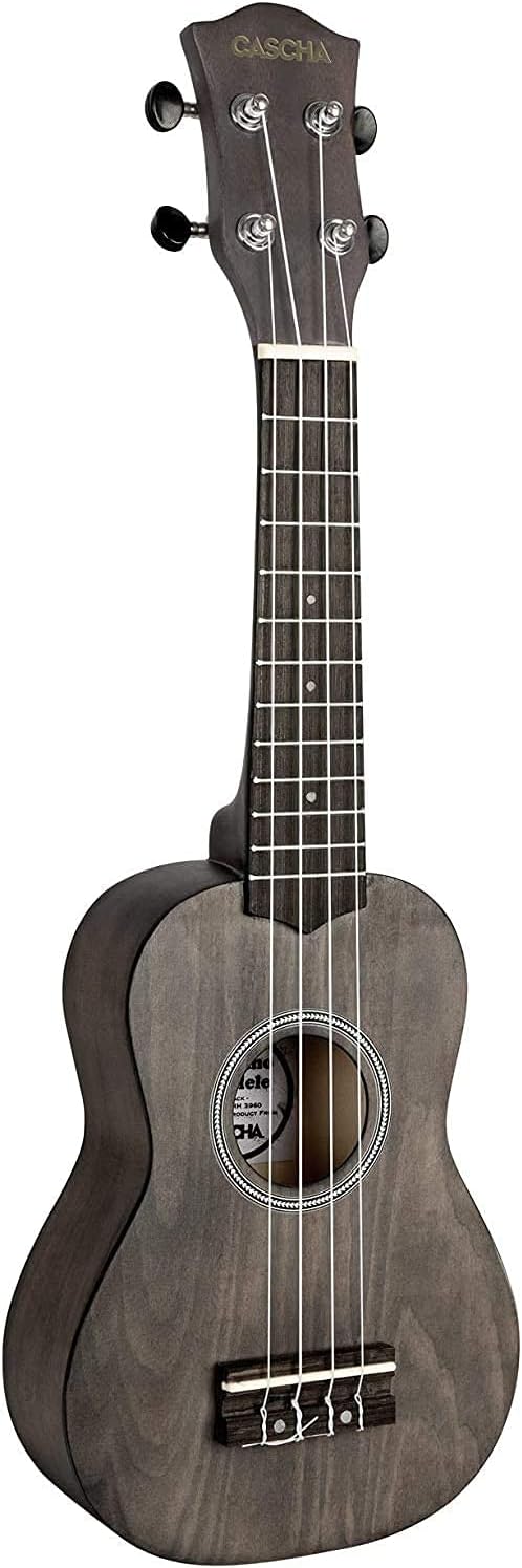 CASCHA Sopran Ukulele Set für Kinder und ErwachseneIUkulele Starter Kit mit 3 Plektren TascheIUkulel