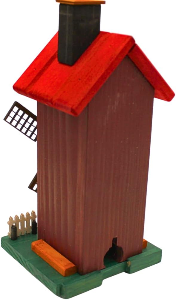 Dekohelden24 XL Räuchermann, Räucherhaus, Räucherfigur, Rauchfigur,Räuchermännchen Haus, Räucherhütt
