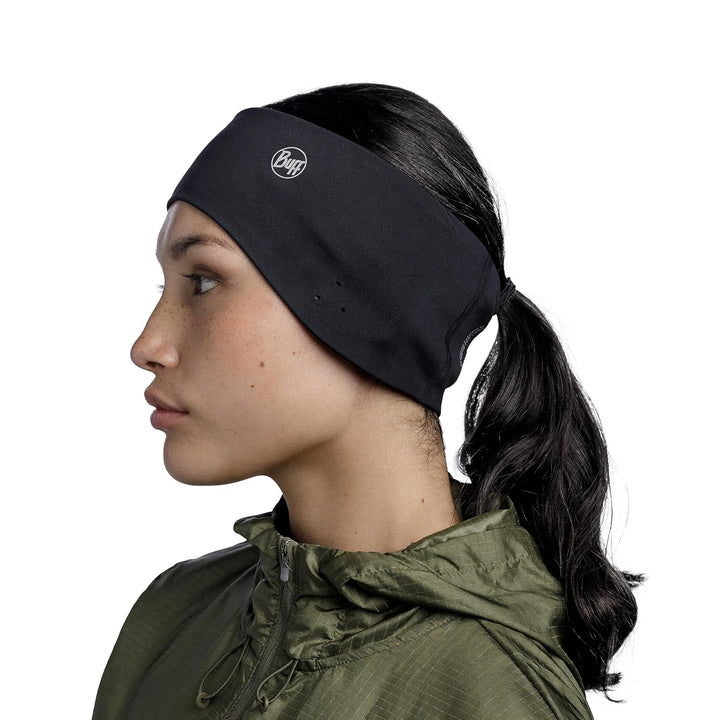 Buff Stirnband Windproof Headband S/M Grey Logo, S/M Grey Logo