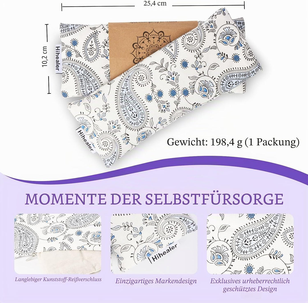 Hihealer 2er / 4er-Pack Augenmaske Gewichts-Augenmaske mit Lavendel-Aromatherapie für Schlaf, Yoga,