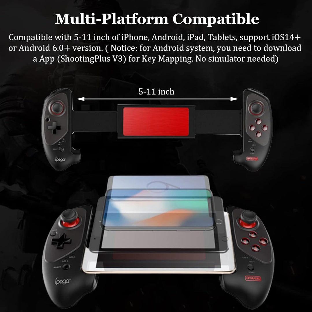 Wireless Game Controller für Tablets/Android, Megadream Mobile Bluetooth Gamepad Joystick mit 13–25
