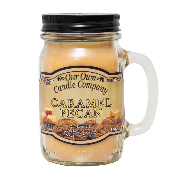 Unsere eigene Candle Company Carmel Pecan, gross, Rot 13 oz, 13 oz