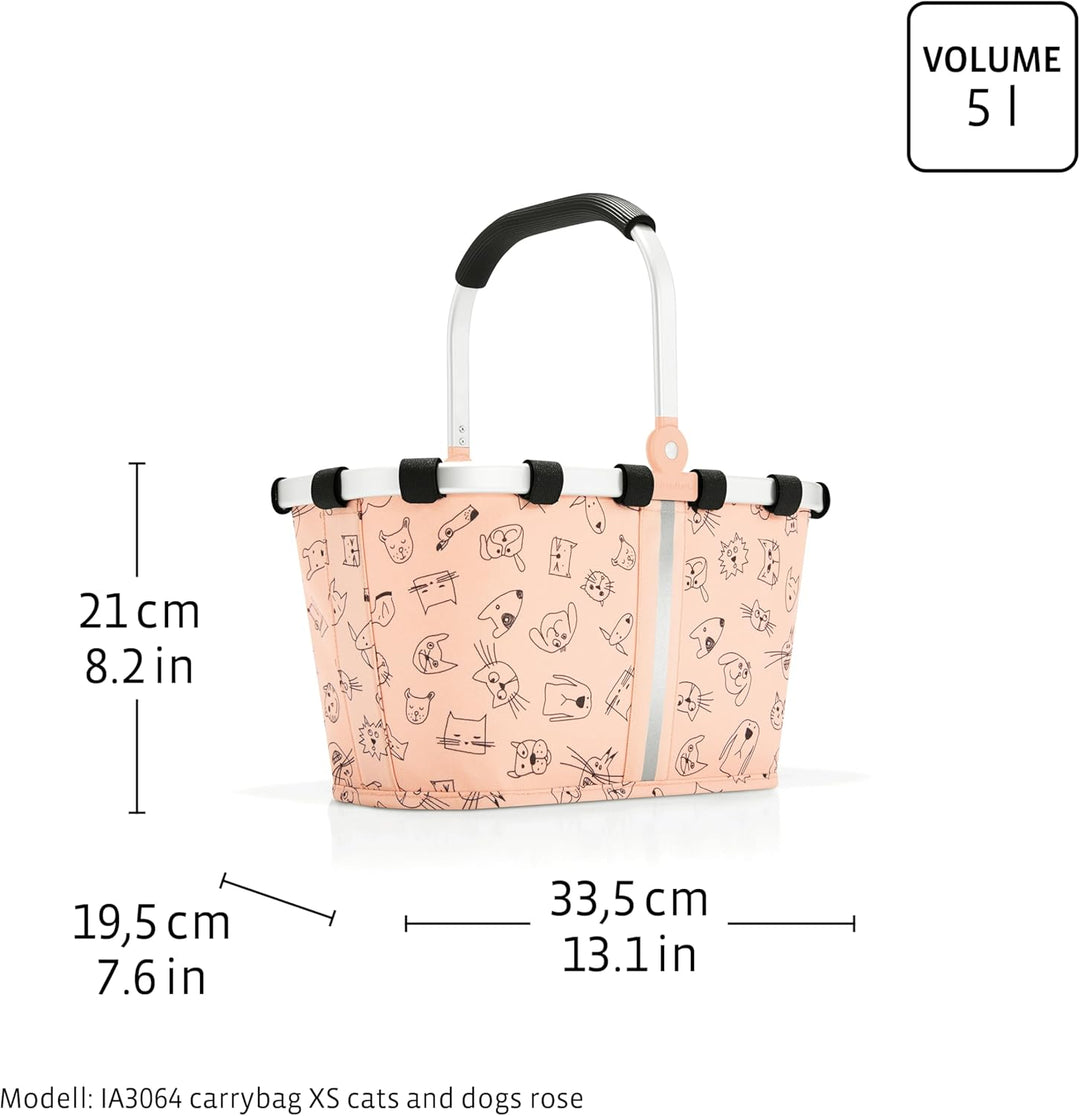 reisenthel carrybag XS kids Einkaufskorb 33,5 x 18 x 19,5 cm / 5 l / cats and dogs