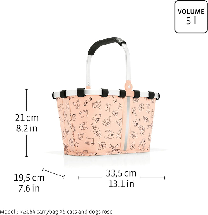 reisenthel carrybag XS kids Einkaufskorb 33,5 x 18 x 19,5 cm / 5 l / cats and dogs