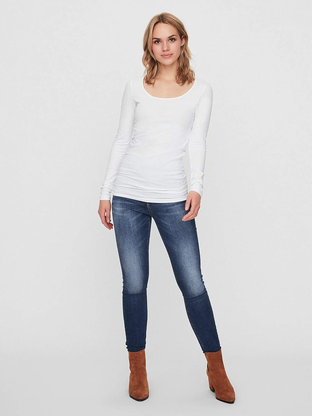 VERO MODA Female Top VMMAXI T-Shirt S Weiss/Schwarz (2x Bright White/ 2x Black), S Weiss/Schwarz (2x