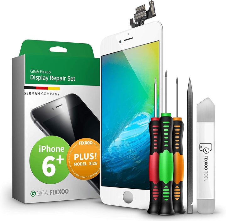 GIGA Fixxoo® iPhone 6 Plus Display Original [inkl. Werkzeug-Kit] - Retina LCD Glas mit Touchscreen -