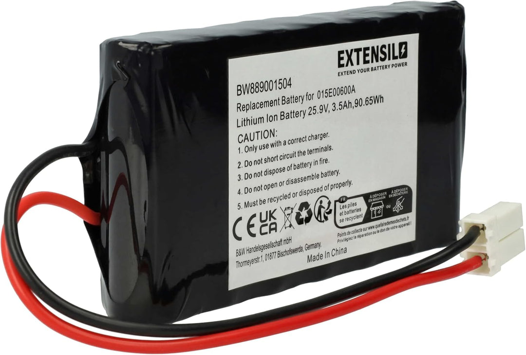vhbw Akku kompatibel mit Ambrogio L20, L15 (3500mAh, 25,9V, Li-Ion)