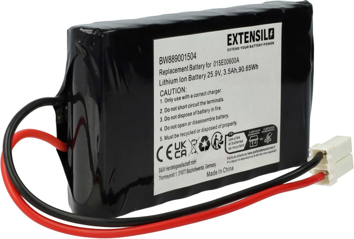 vhbw Akku kompatibel mit Ambrogio L20, L15 (3500mAh, 25,9V, Li-Ion)