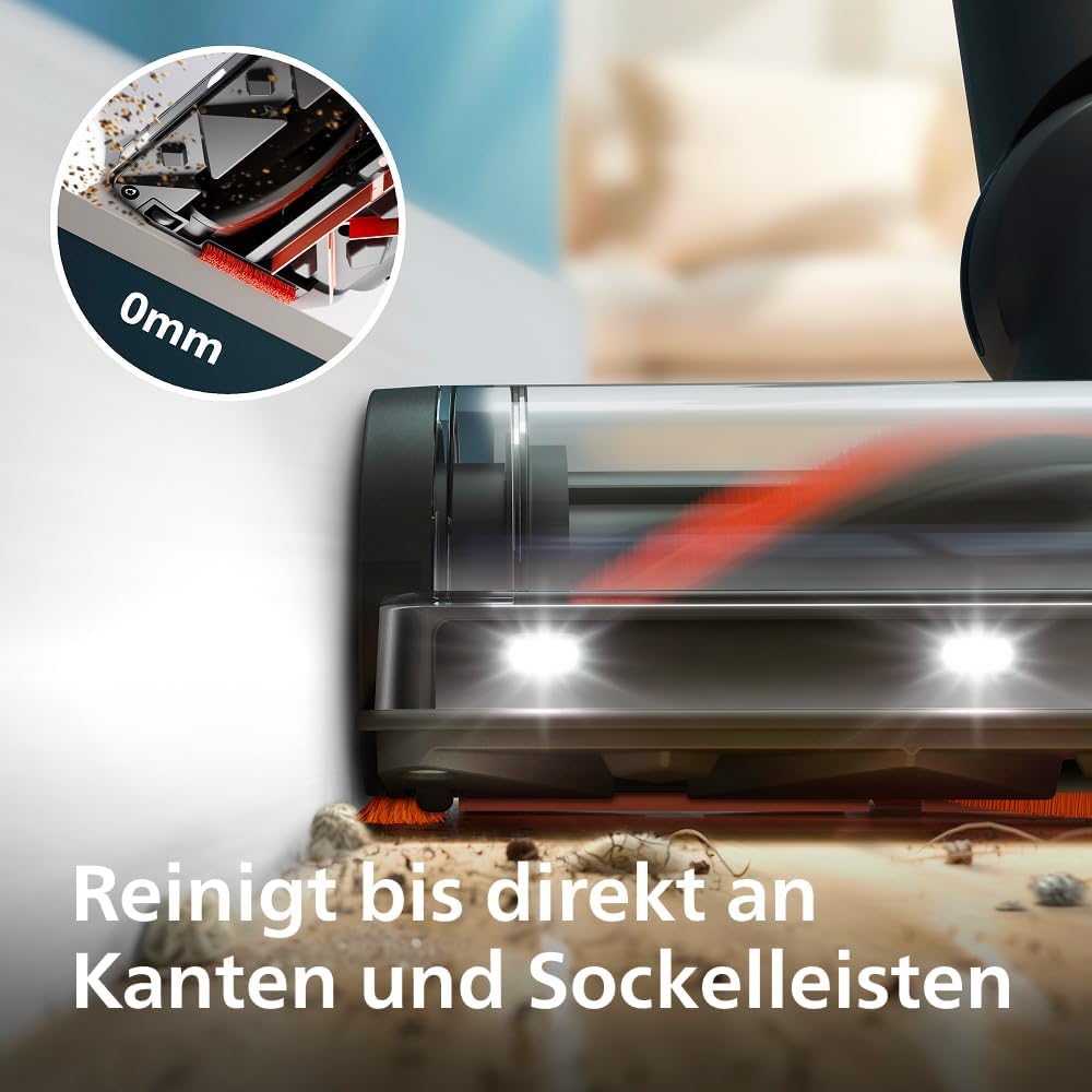 Philips Akkustaubsauger 7000 Series Pet, Überlegene Saugleistung, 80 Min. Laufzeit, Bodentypenerkenn