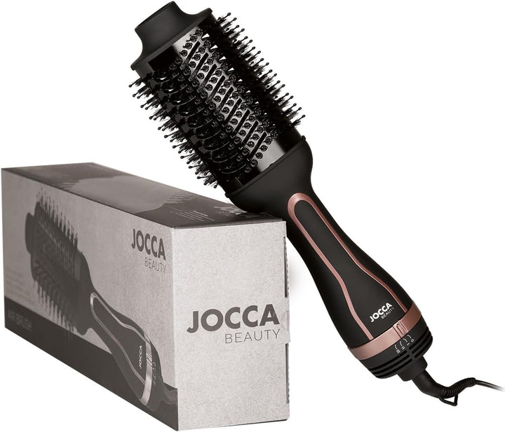 JOCCA – 4-in-1-Haartrocknerbürste | Trockner, Lockenwickler, Glätteisen und Volumengeber | Ovales De