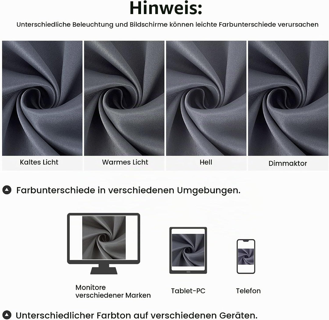 PiccoCasa 2er Set Gardine für Küche Polyester Scheibengardine Kurzgardine Blickdicht Kleine Gardine