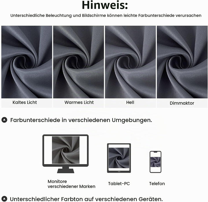 PiccoCasa 2er Set Gardine für Küche Polyester Scheibengardine Kurzgardine Blickdicht Kleine Gardine