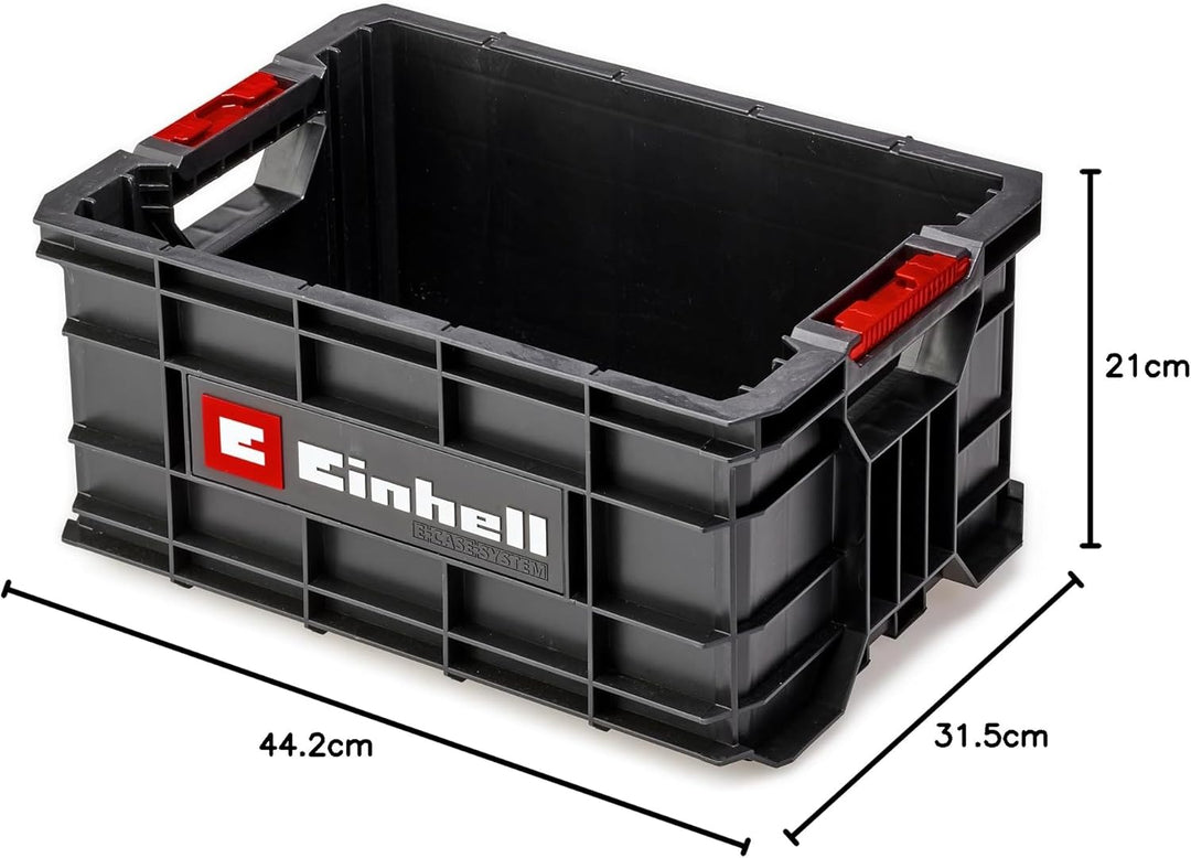 Original Einhell E-Case Werkzeugkiste (max. 90 kg, stapelbar, verriegelbar, kombinierbar mit Einhell