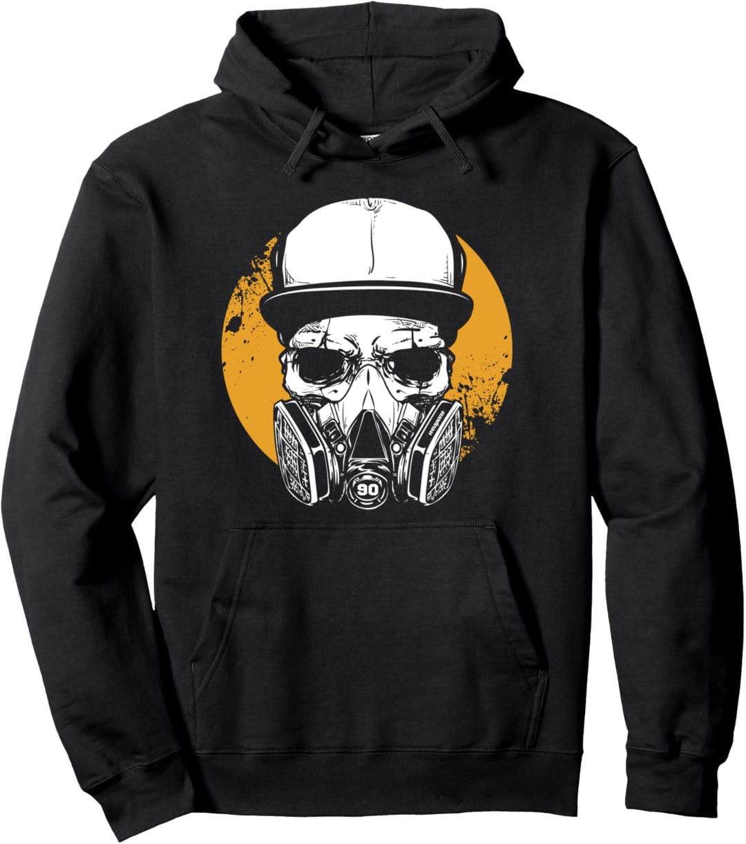 Hip Hop Hipster Popkultur Ikone Graffiti-Künstler Gasmaske Pullover Hoodie