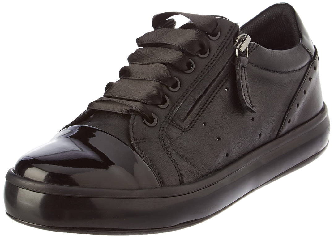 Geox Damen D Leelu' Sneaker, 36 EU Schwarz