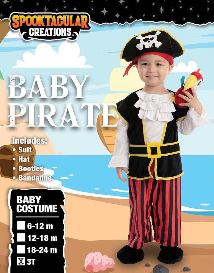 Spooktacular Creations Piraten Kostüm für Babys Kleinkinder Halloween Süsses oder Saures, Verkleidun